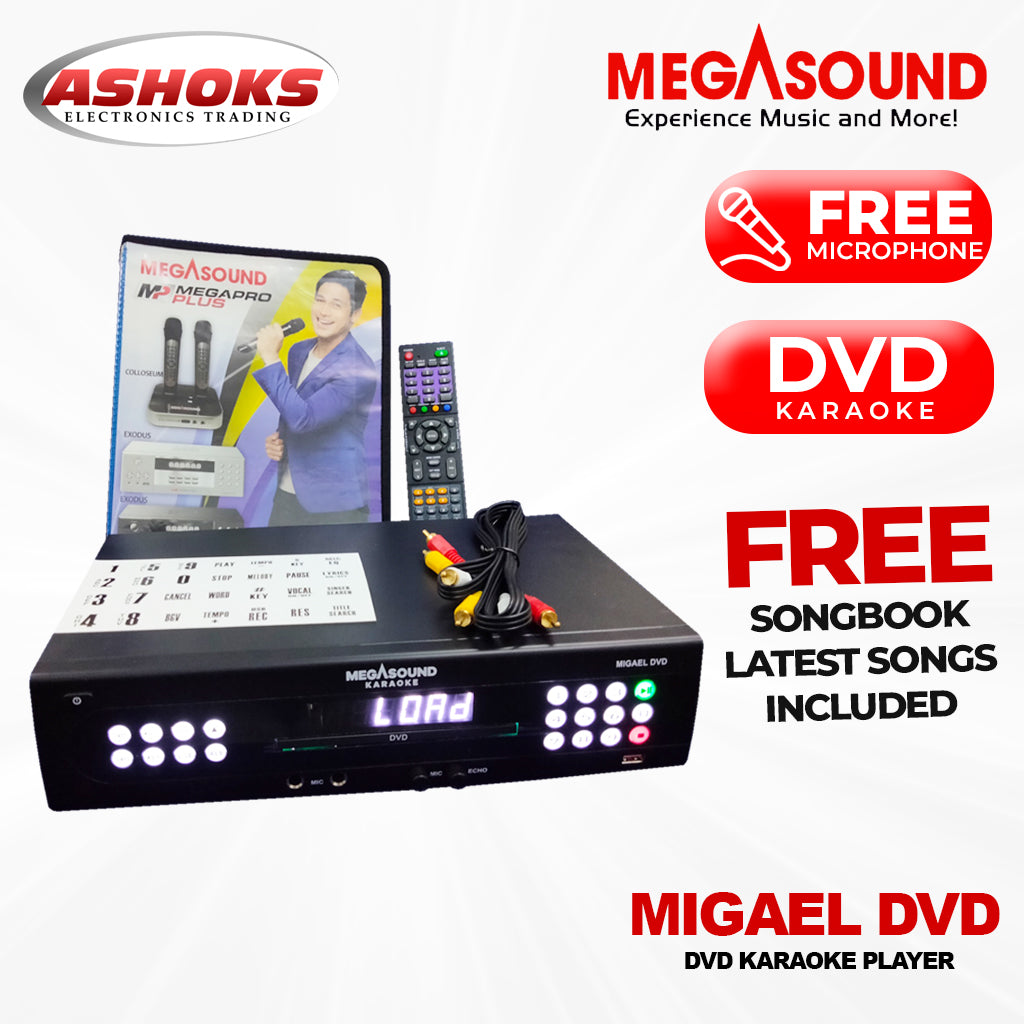 Megasound Migael DVD / 23k Built In Opm and English Songs / Ms. Migael DVD Karaoke