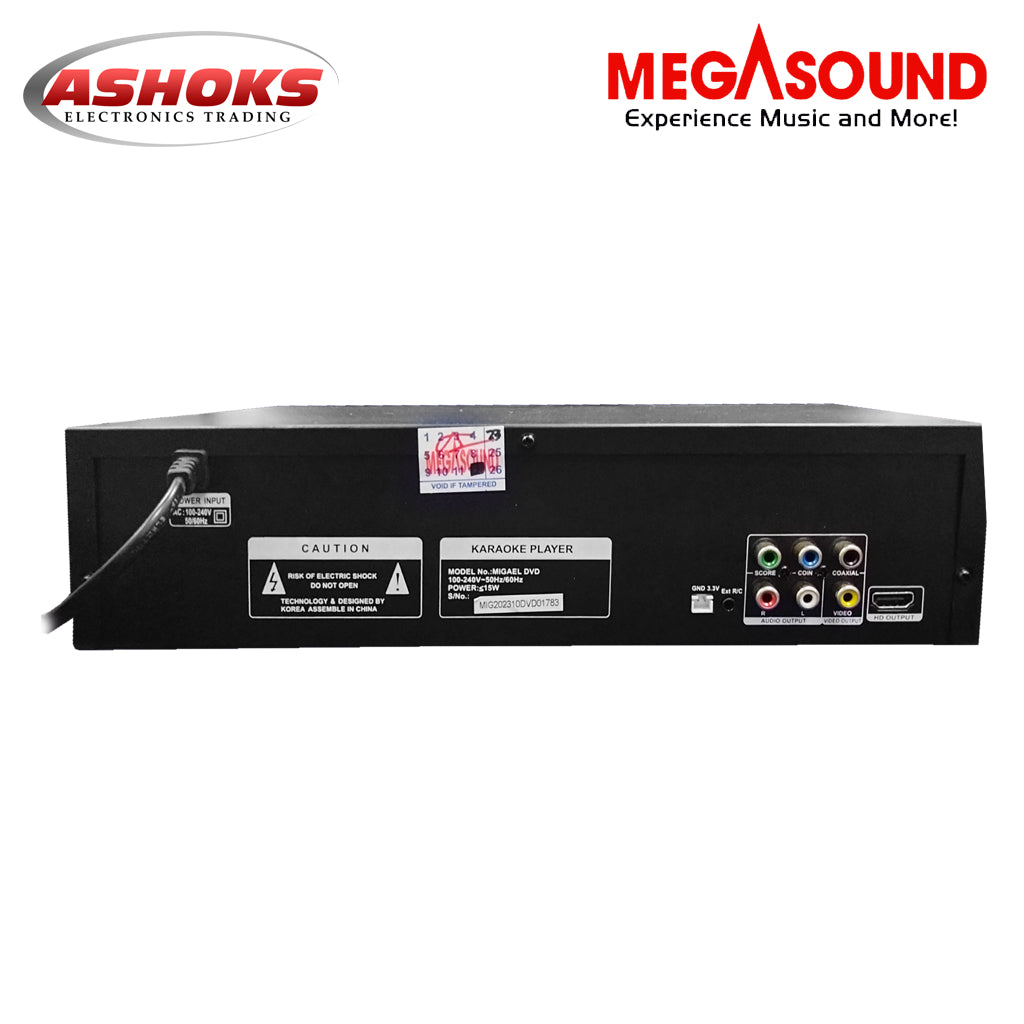 Megasound Migael DVD / 23k Built In Opm and English Songs / Ms. Migael DVD Karaoke