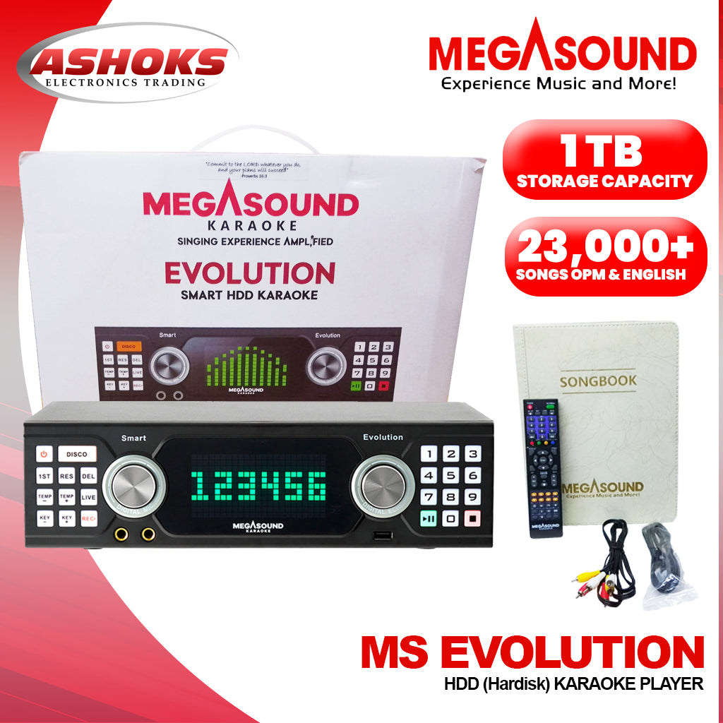 Megasound Karaoke Evolotion / 23,000+ songs / HDD Karaoke Player /Ms Evolution