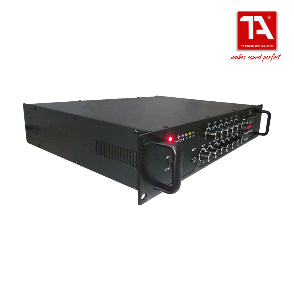 Titanium Audio 500UB Amplifier / 500W / 3 channel line input / Digital Screen Display / Karaoke -