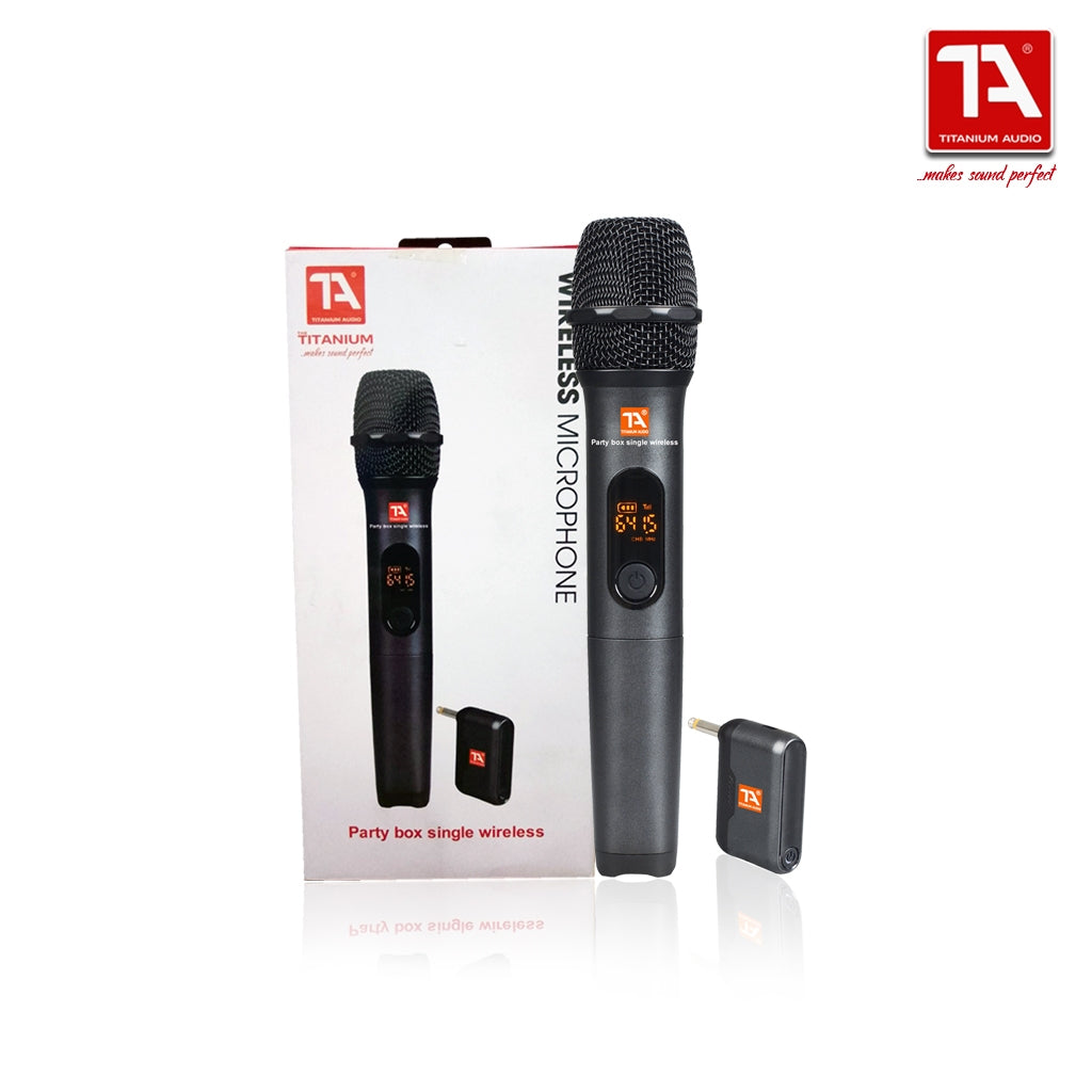 Titanium Audio Party Box Wireless Microphone Series / Rechargeable UHF Wireless Receiver