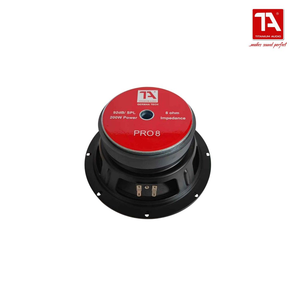 Titanium Audio Pro 8 Speaker / 8inch Instrumental Speaker / 200W / Woofer Speaker / Titanium Audio