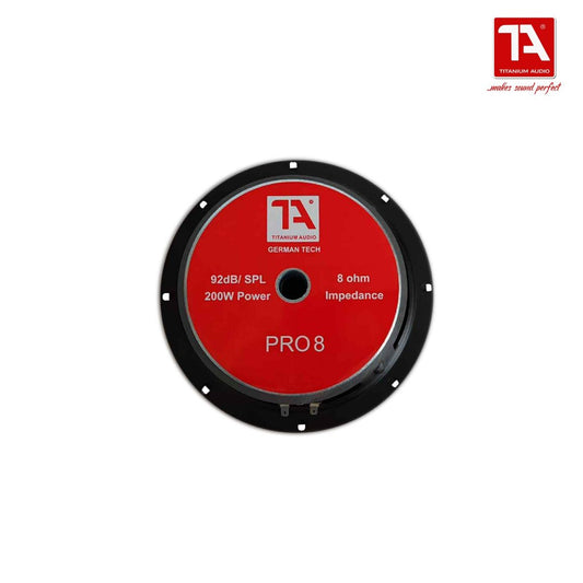 Titanium Audio Pro 8 Speaker / 8inch Instrumental Speaker / 200W / Woofer Speaker / Titanium Audio