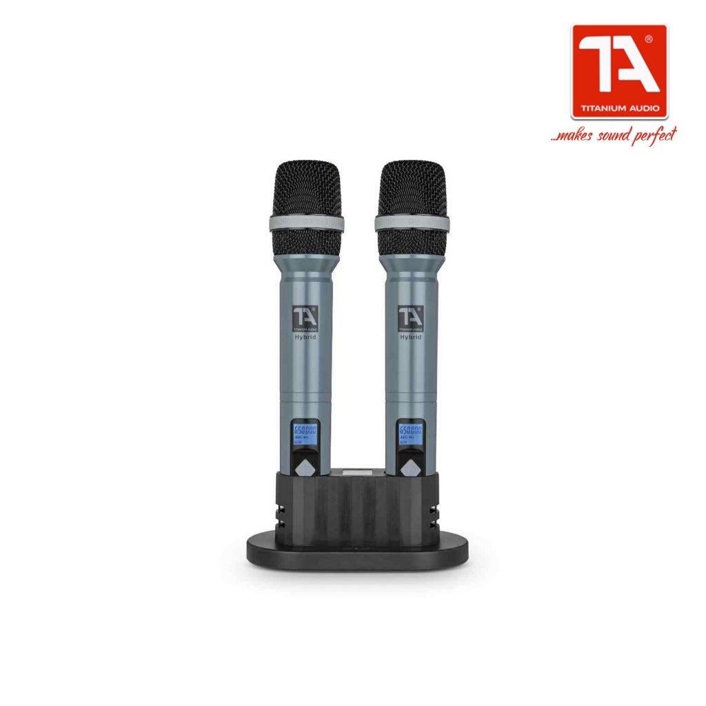 Titanium Audio Hybrid Microphone/Professional Wireless Microphone/Dual UHF Rechargeable Wireless