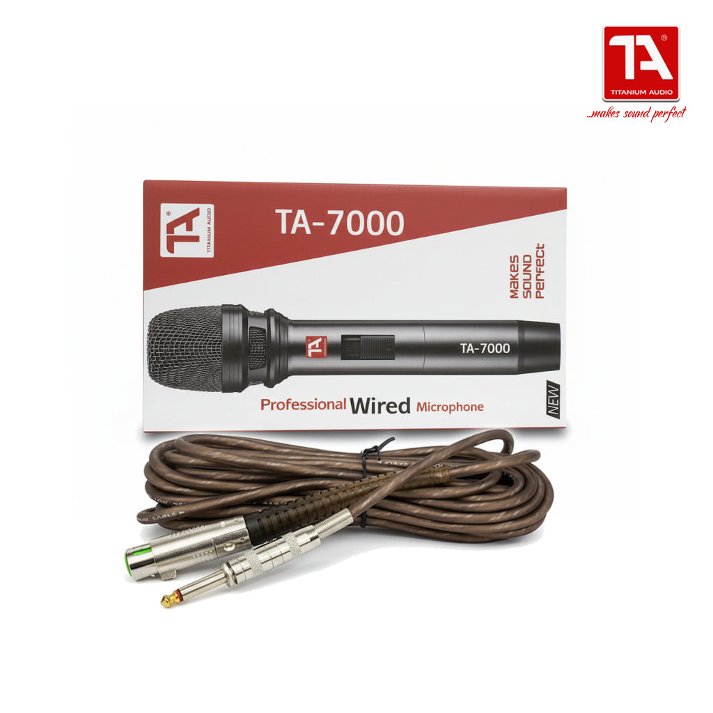 Titanium Audio 7000 / Professional Wired Microphone / TA 7000 Wired Mic / Titanium Audio