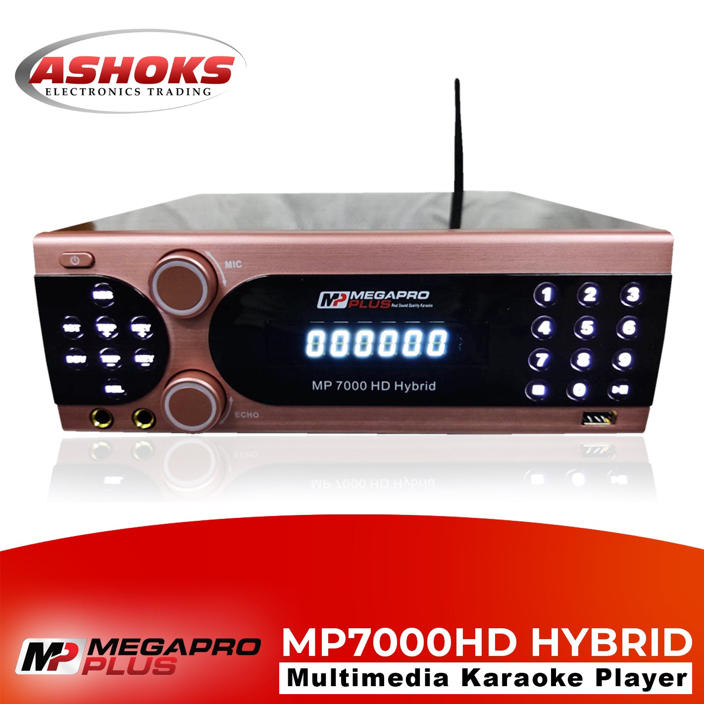 Megapro Plus MP 7000HD Hybrid Karaoke Player / 1TB HDD Player / with Songbook and Free Wired Mic