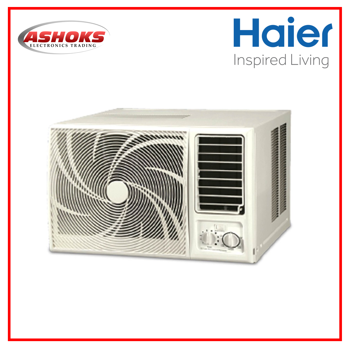 Haier HW 09MCQ13 Window Type Aircon / Whirlwind Design / 1.0 HP Manual Window type Aircon