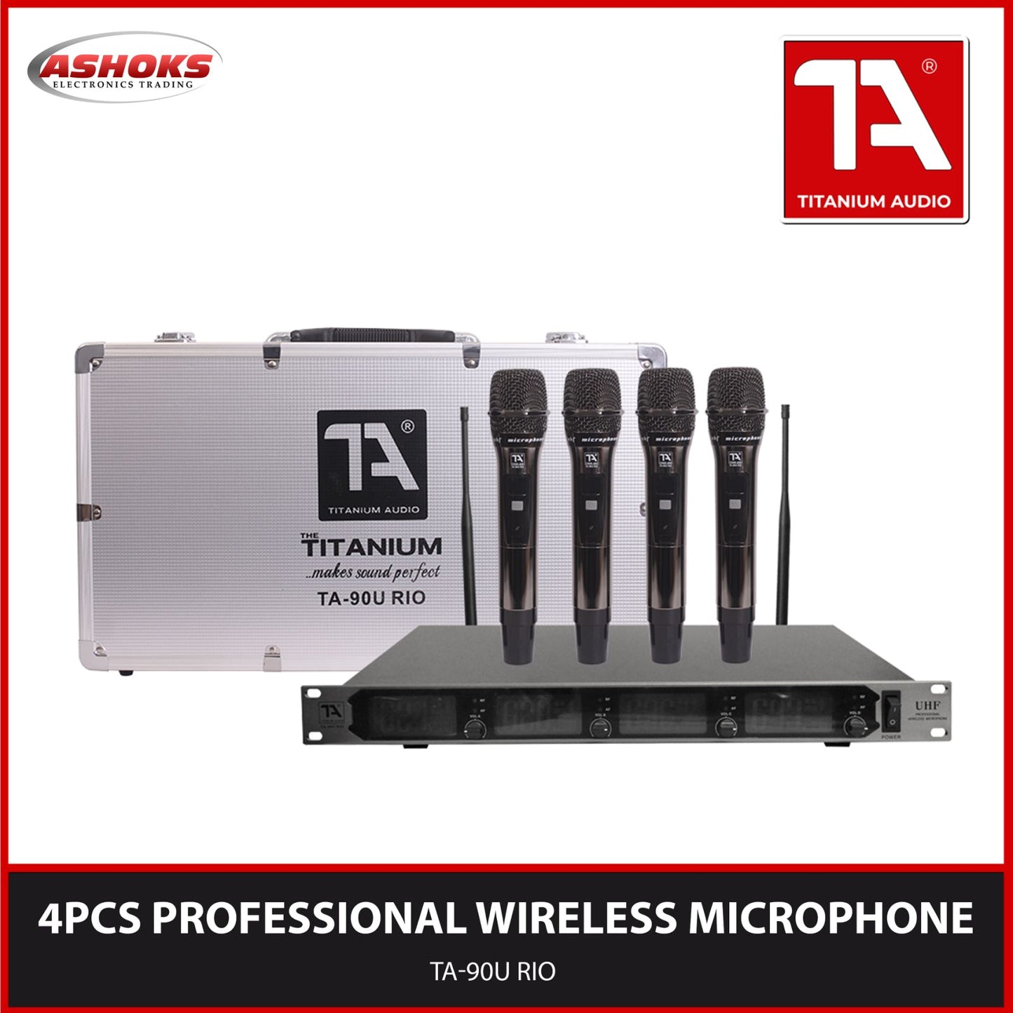 Titanium Audio TA 90U RIO Professional Wireless Microphone / 4pcs