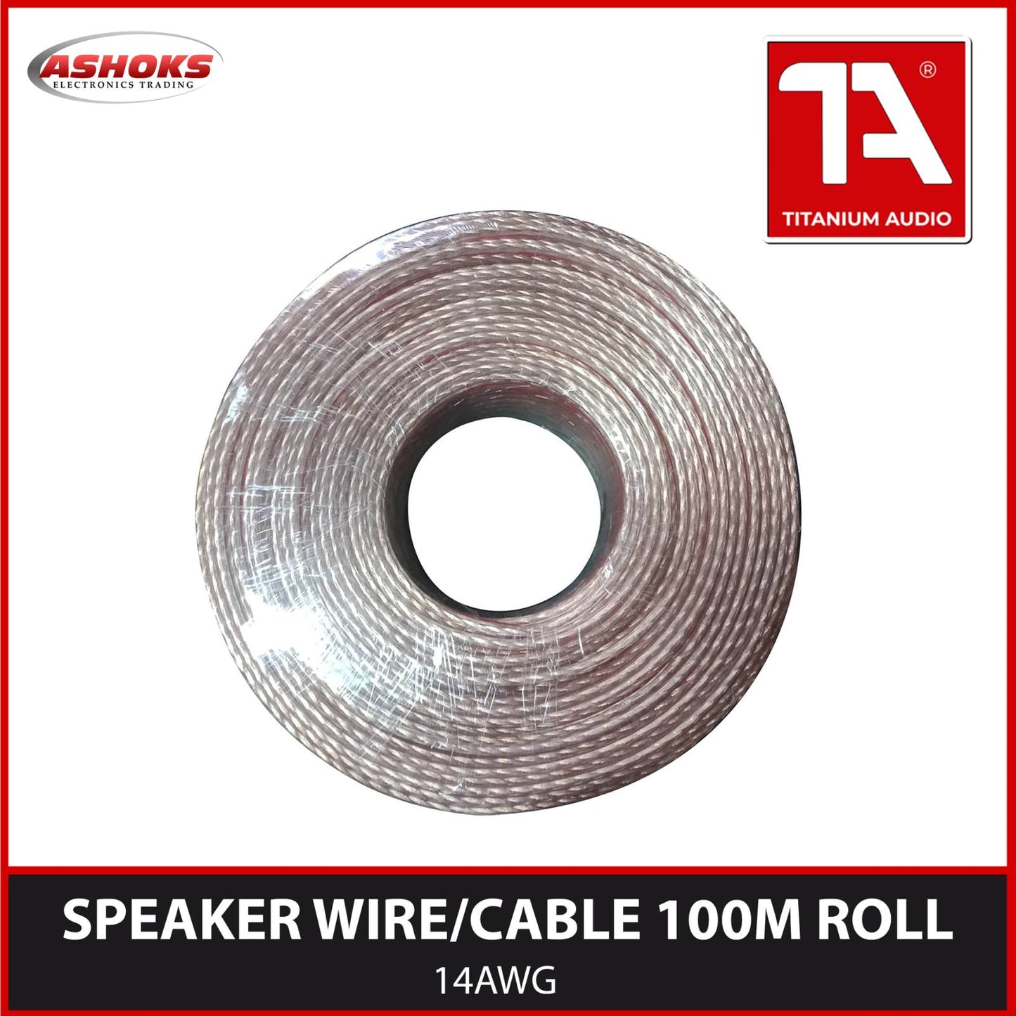 Titanium Audio Speaker Wire 14AWG Speaker Wire Cable #14 / Titanium Audio