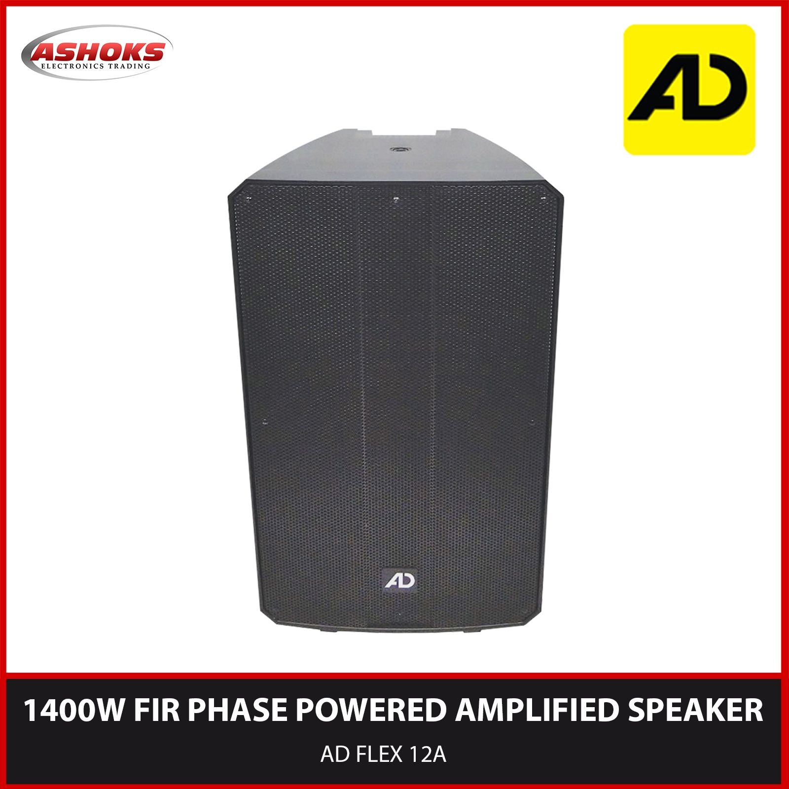 Ad powered sale speaker