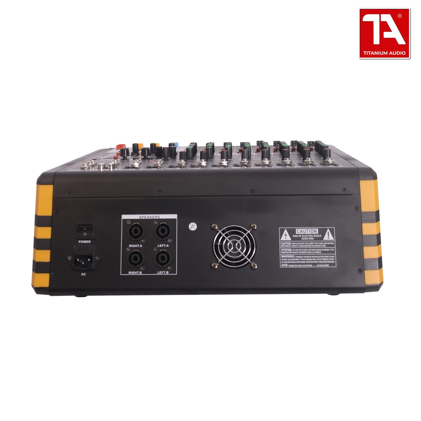 Titanium Audio Roadie 8Pro Curve 8 Channel Powered Mixer 32BIT EFFECTS