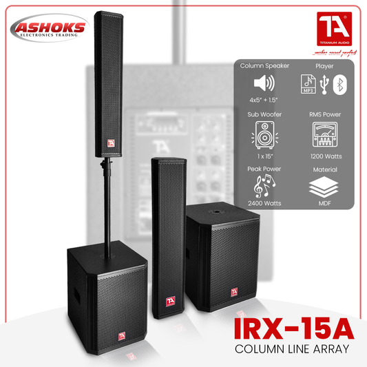 Titanium Audio IRX-15A Column line Array / column + subwooofer / 1200w RMS power / 2400W Peak power