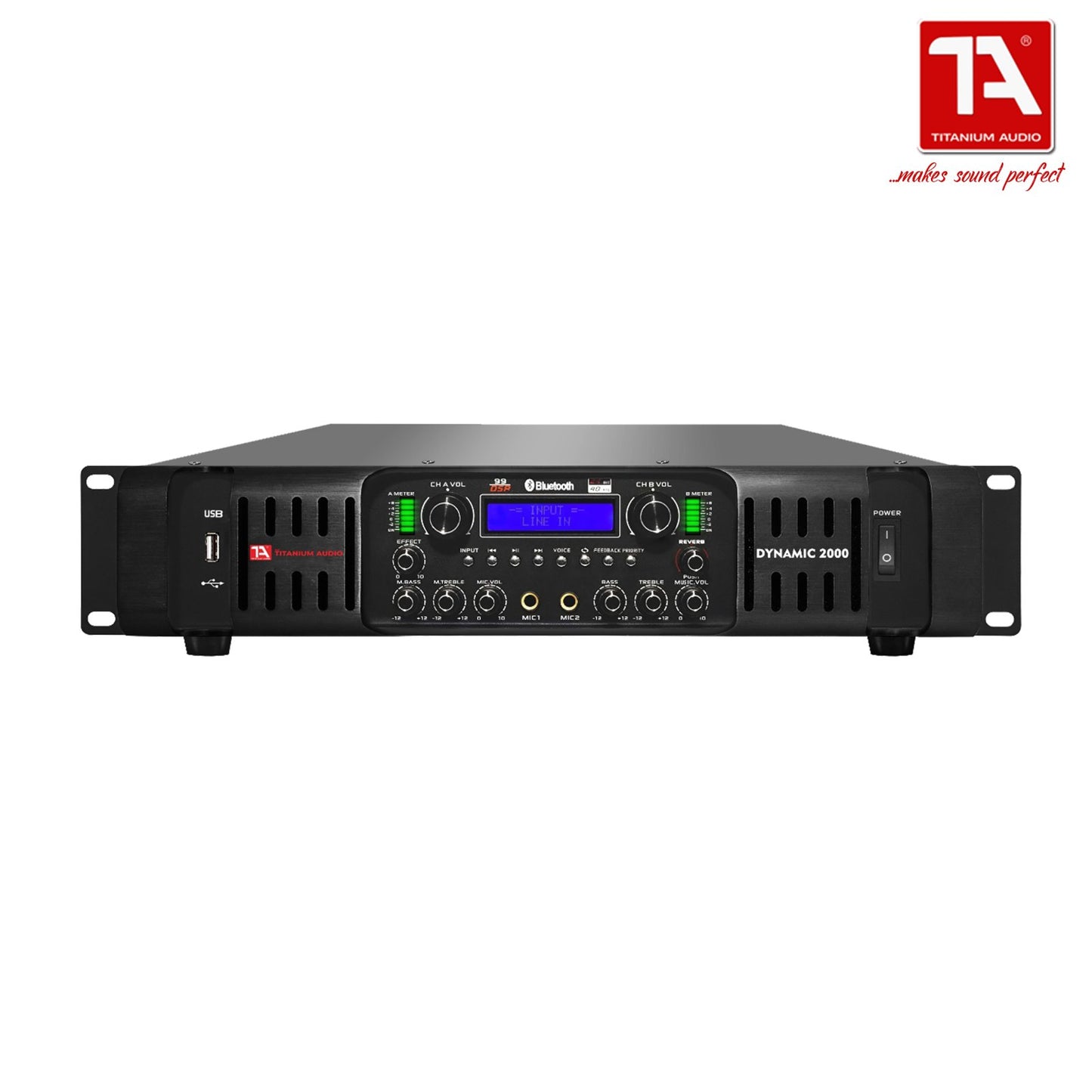 Titanium Audio Dynamic 2000 / DSP Professional Amplifier / TA Dynamic 2000 Amplifier / Titanium Audio