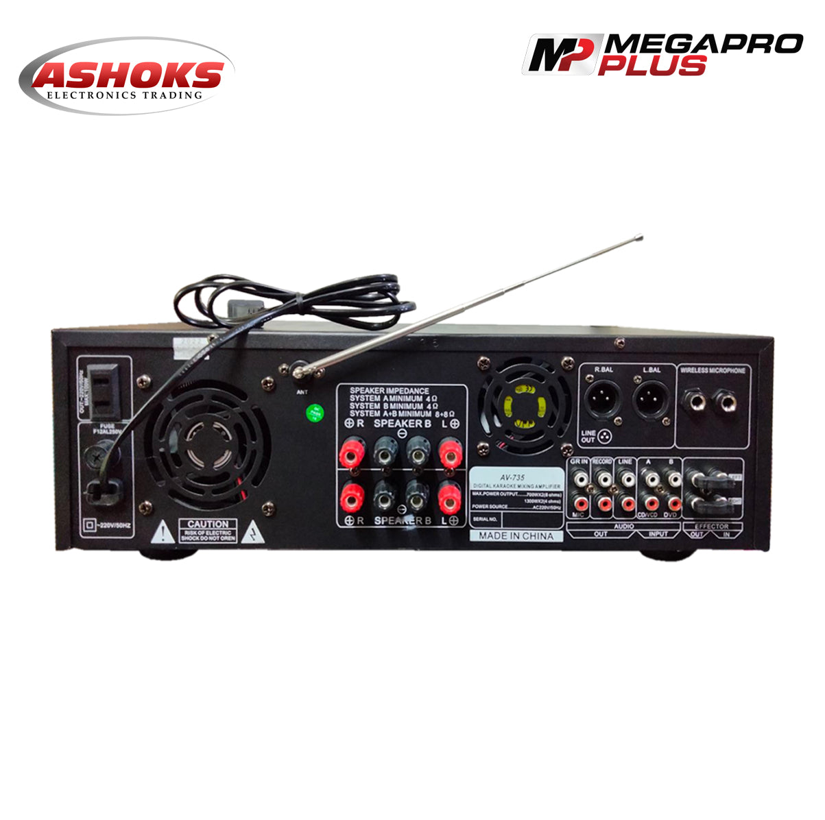 MegaPro plus AV-735BT Karaoke Amplifier