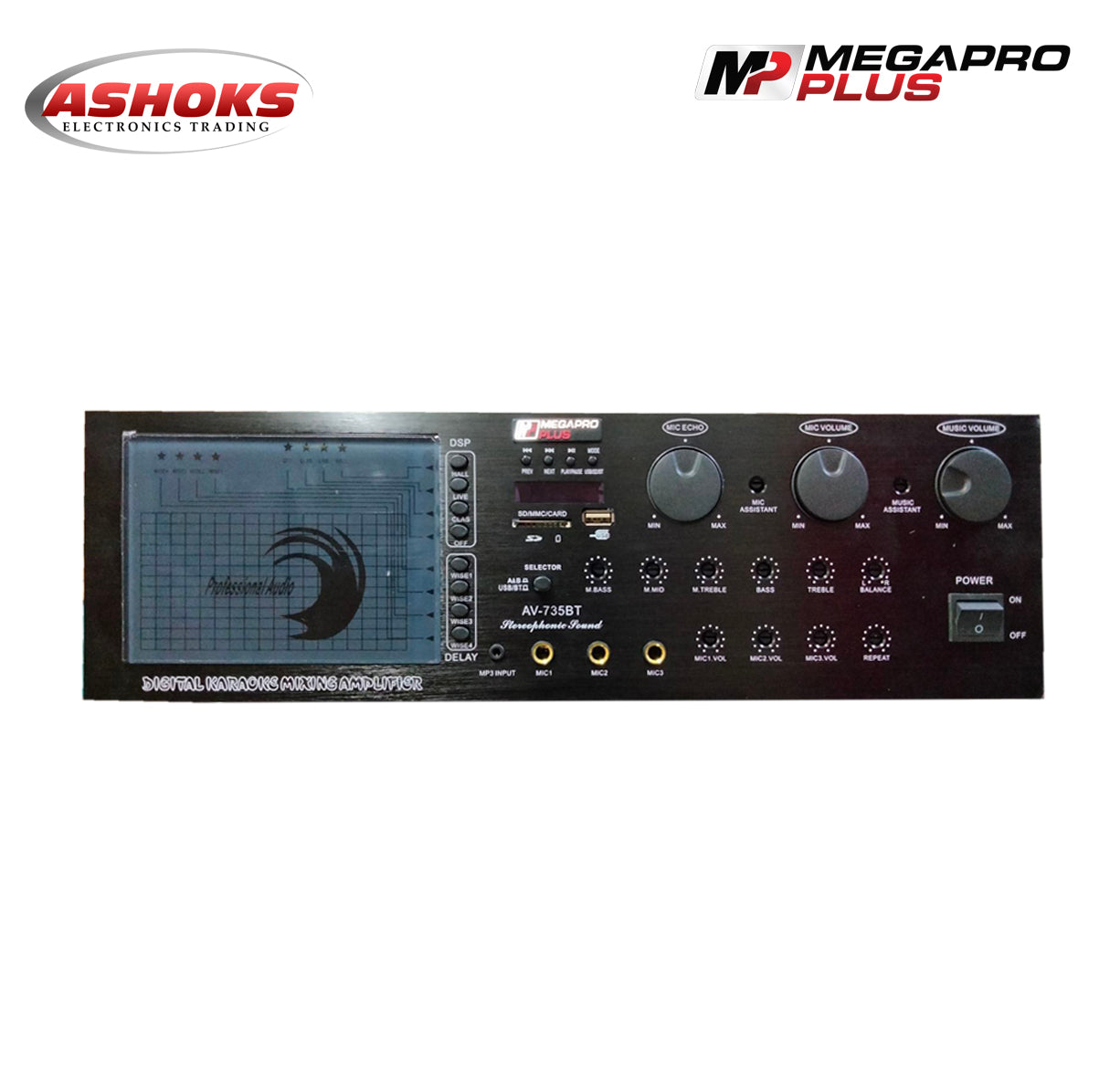 MegaPro plus AV-735BT Karaoke Amplifier