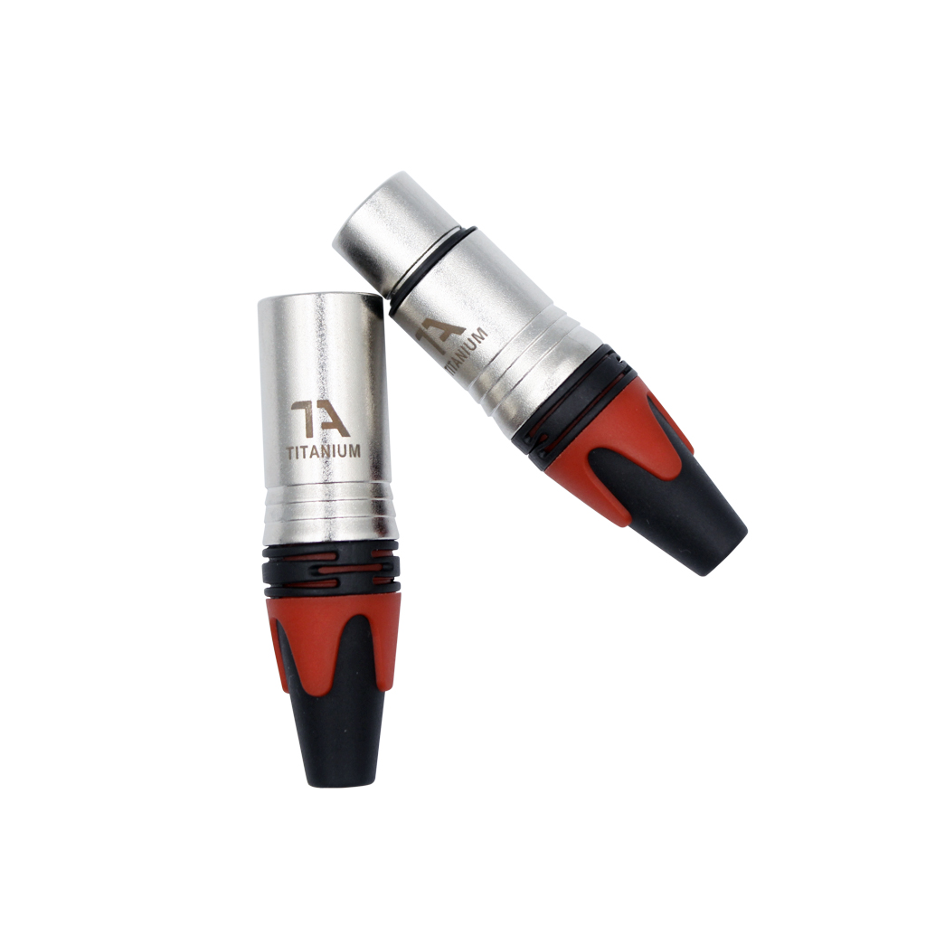 Titanium Audio XLR Connectors Sets / Premium Connectors / Female and Male / Professional Audio Accessories