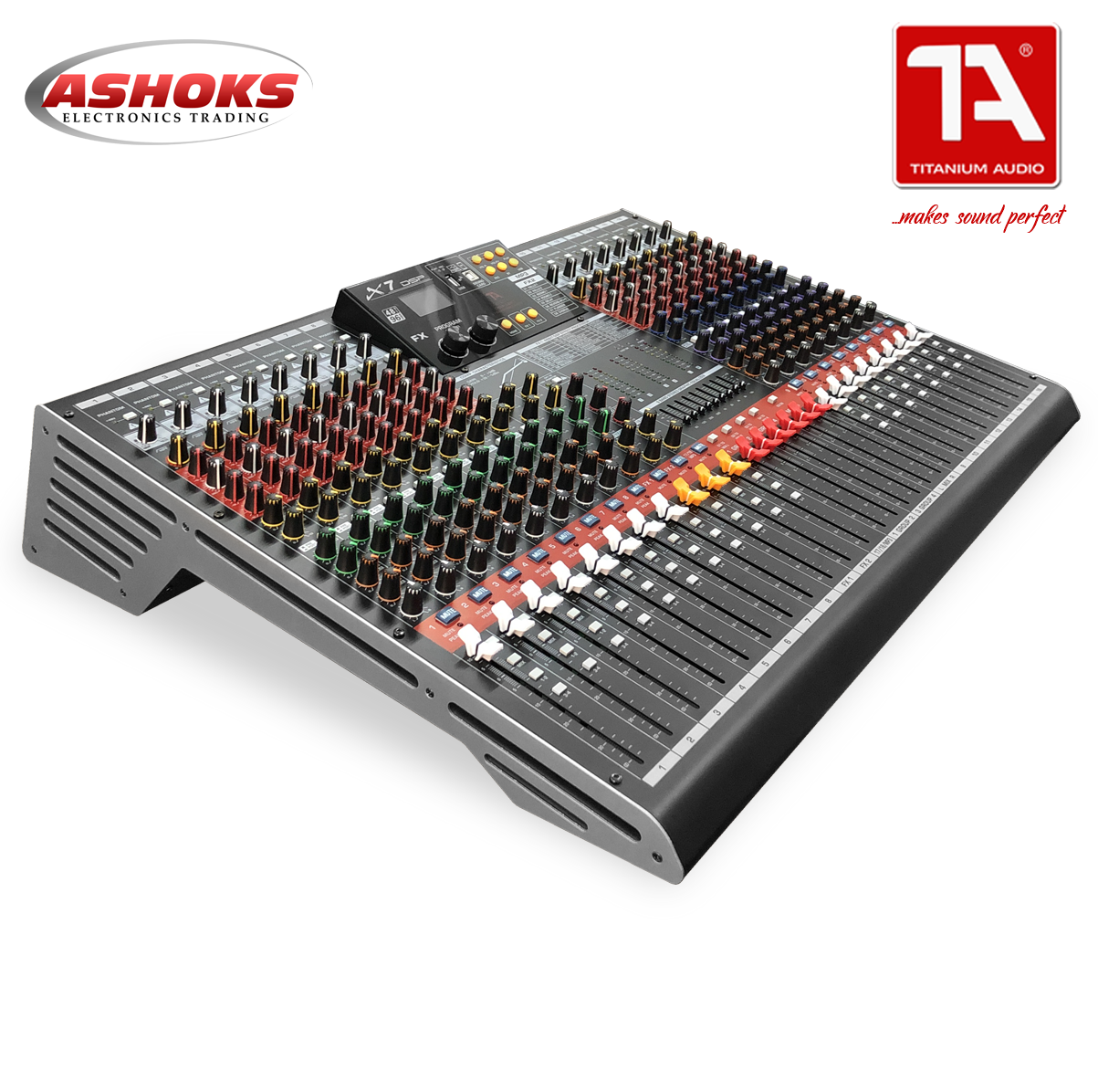 Titanium Audio PSM 16BT / X7 DSP Effects / 16 Channel Passive Mixer / Bluetooth Mixer / Psm 16Bt / Titanium Audio