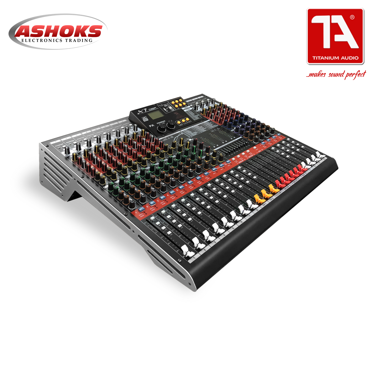 Titanium Audio PSM 12BT / X7 DSP Effects / 12 Channel Mixer / Bluetooth / Passive Mixer / Psm 12Bt / Titanium Audio