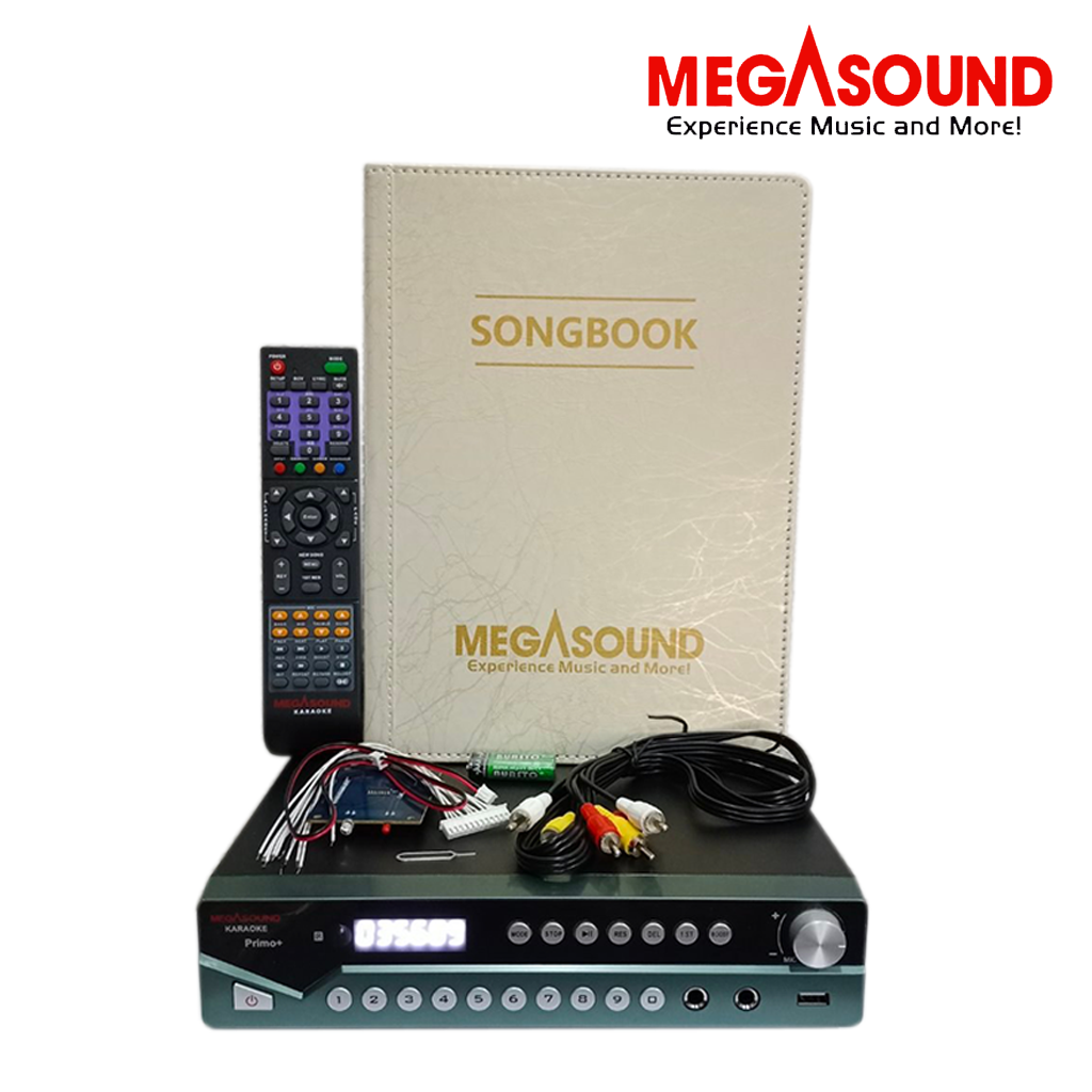 Megasound MS Primo+ / SD Karaoke Player / 128GB / 22000+ Built-in OPM & English Songs / with Wired Mic