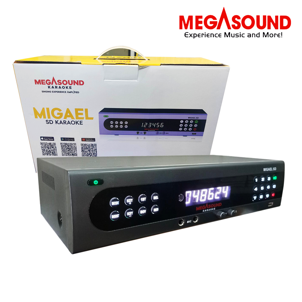 Megasound MS Migael / SD karaoke Player / 128Gb / 20000+ Built-in OPM and English Songs / with Wired Mic