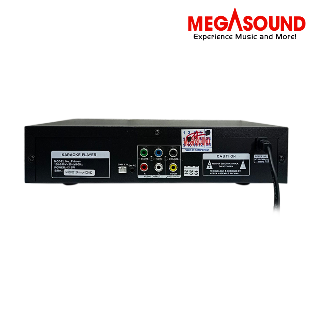 Megasound MS Primo+ / SD Karaoke Player / 128GB / 22000+ Built-in OPM & English Songs / with Wired Mic