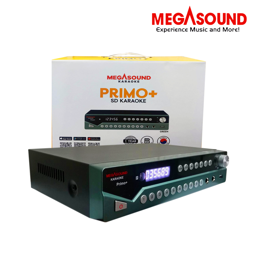 Megasound MS Primo+ / SD Karaoke Player / 128GB / 22000+ Built-in OPM & English Songs / with Wired Mic