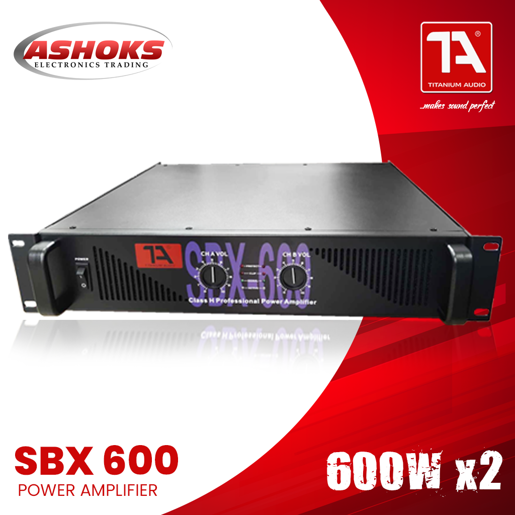 Titanium Audio SBX 600 / High Performance / Professional Power Amplifier / 600W X2