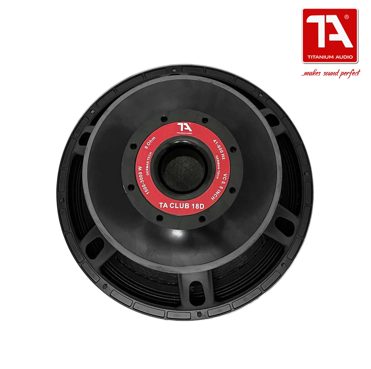 Titanium Audio Club 18D / 1500W RMS Power / 5.5 inch Voice Coil / Sub woofer / 18 inch / Subwoofer Speaker