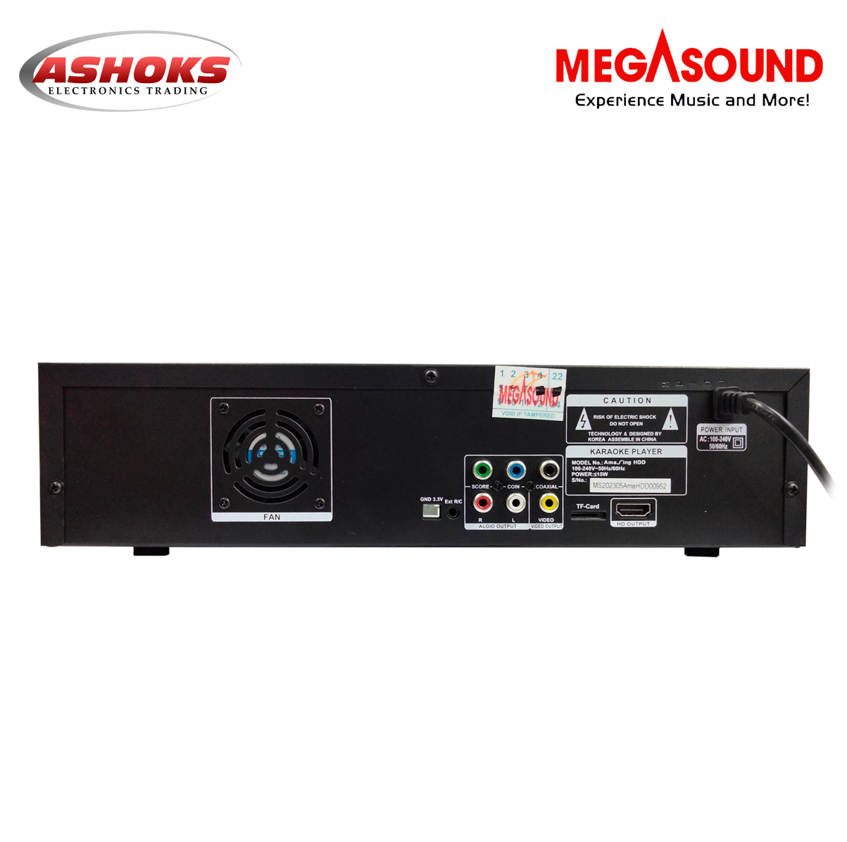 Megasound Amasing HDD karaoke / TB / 22,000+ Songs / with Wired Mic / Karaoke Player / Megasound karaoke