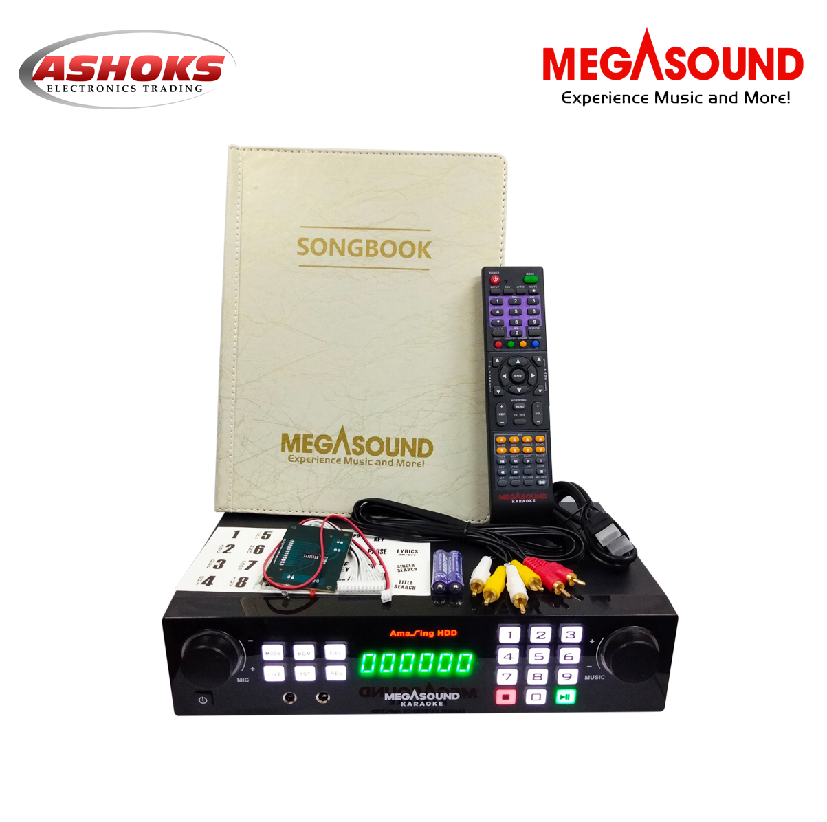 Megasound Amasing HDD karaoke / TB / 22,000+ Songs / with Wired Mic / Karaoke Player / Megasound karaoke