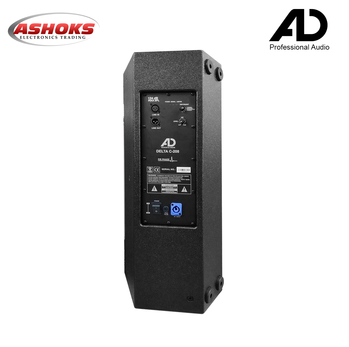 AD Delta C 208 / Active 2 Way Speaker / 700W /124 dB MAX SPL / FIR Phase / Active Speaker / Karaoke Speaker