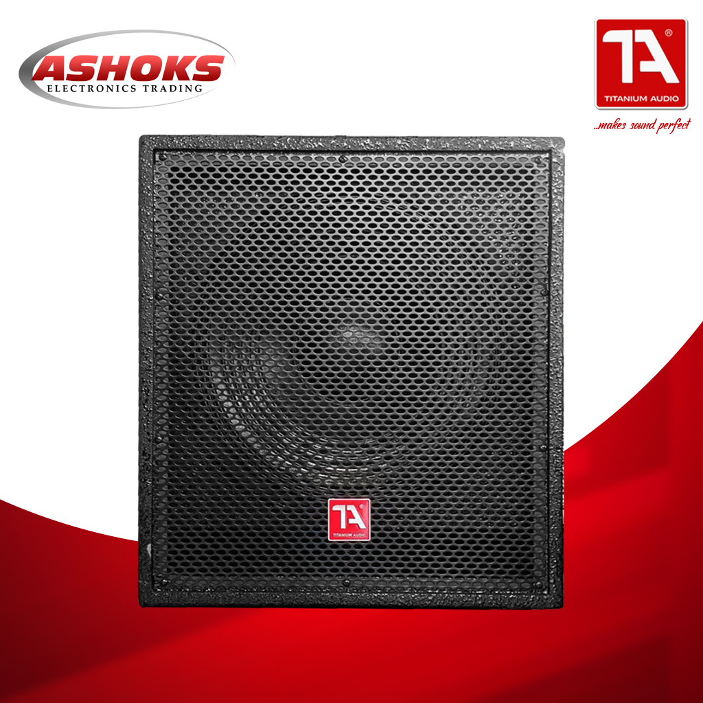 Titanium Audio SUB15A / Peak power 1000W / RMS 500W  / Karaoke Active Subwoofer Speaker / Karaoke Speaker / TA SUB15A