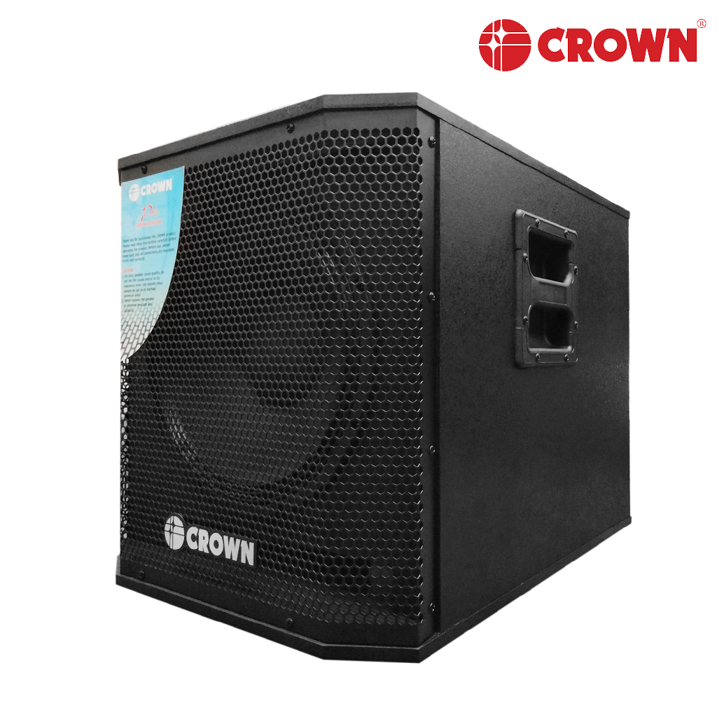 Crown BF 12SA Active Subwoofer / 350W / Karaoke Speakers / Volume level control / 12inch woofer / 4 to 8 Ohms / Crown