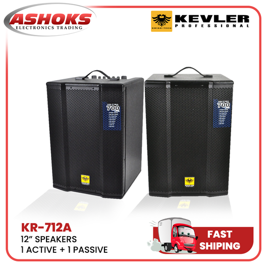 Kevler KR-712A/Kevler Speaker /12 Inches Active Speaker System/3 Way Bass Reflex