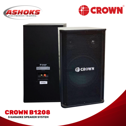 Crown B105 / 3 Way Karaoke System / 500 Watts / with 2pcs. speaker  / 4 - 8 Ohms / Karaoke System