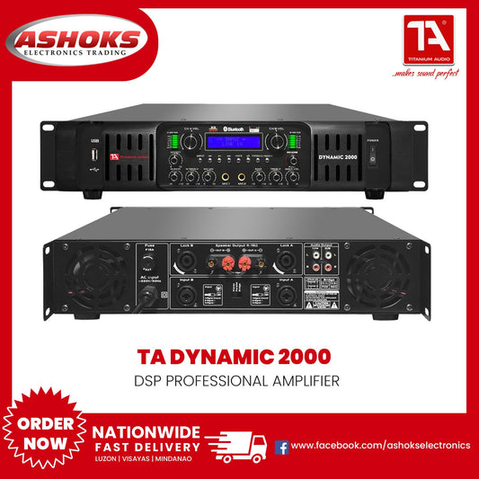 Titanium Audio Dynamic 2000 / DSP Professional Amplifier / TA Dynamic 2000 Amplifier / Titanium Audio