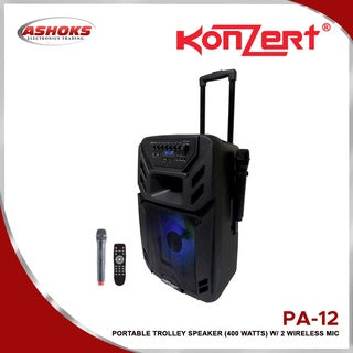 Konzert PA-12 Portable Trolley Speaker / 400w