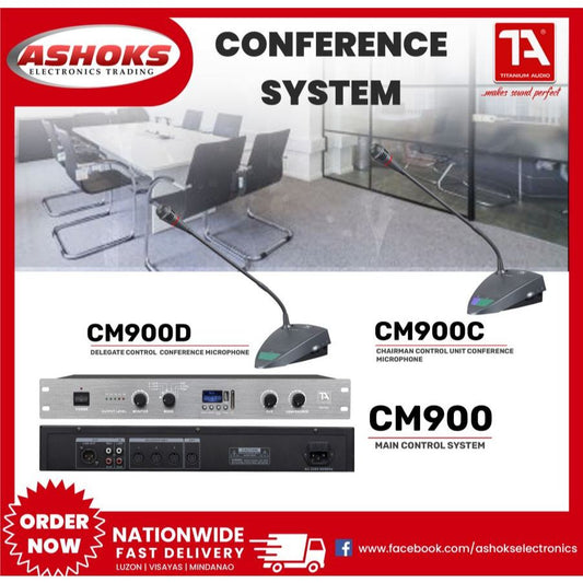 Titanium Audio Conference Microphone & System / Main Control System / Chairman mic & delegate mic