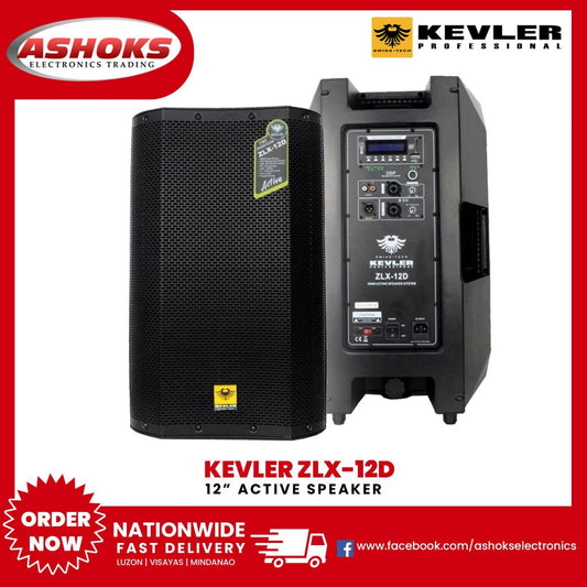 Kevler ZLX12D  / 12inch Active Speaker / 500W / 4Ohms / Digital Screen