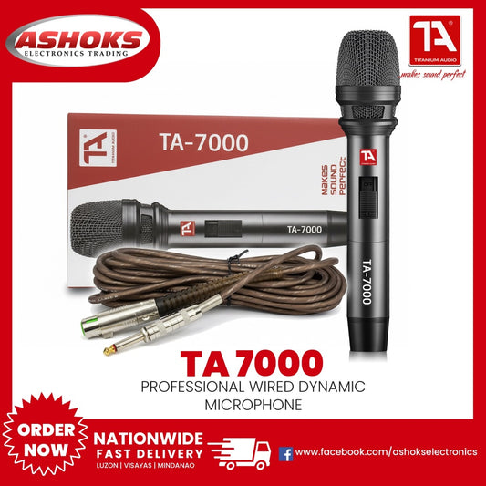 Titanium Audio 7000 / Professional Wired Microphone / TA 7000 Wired Mic / Titanium Audio