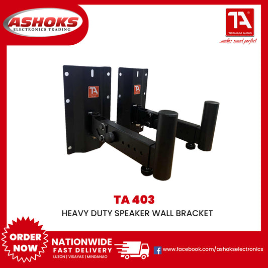 Titanium Audio 403 / Speaker Wall Mount Bracket / 2pcs. per order / TA 403 Wall Bracket