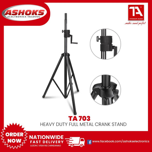 Titanium Audio TA 703 Crank Stand/Speaker Stand/Heavy Duty/TA 703 Speaker Stand/Titanium Audio