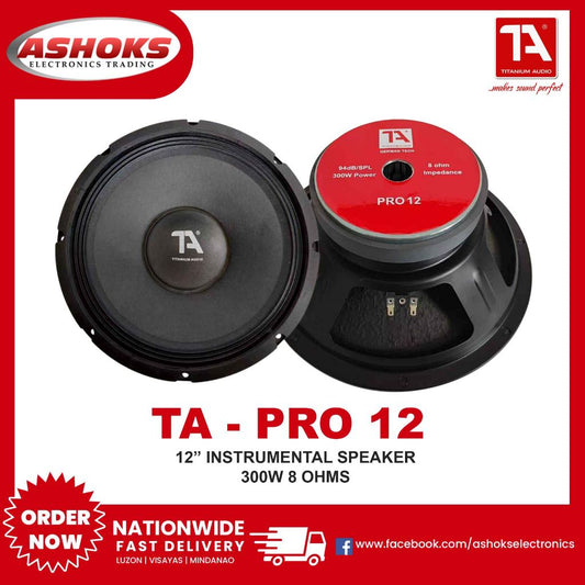 Titanium Audio Pro 12 / 12 inch Instrumental Speaker / 300w / Woofer Speaker / Titanium Audio