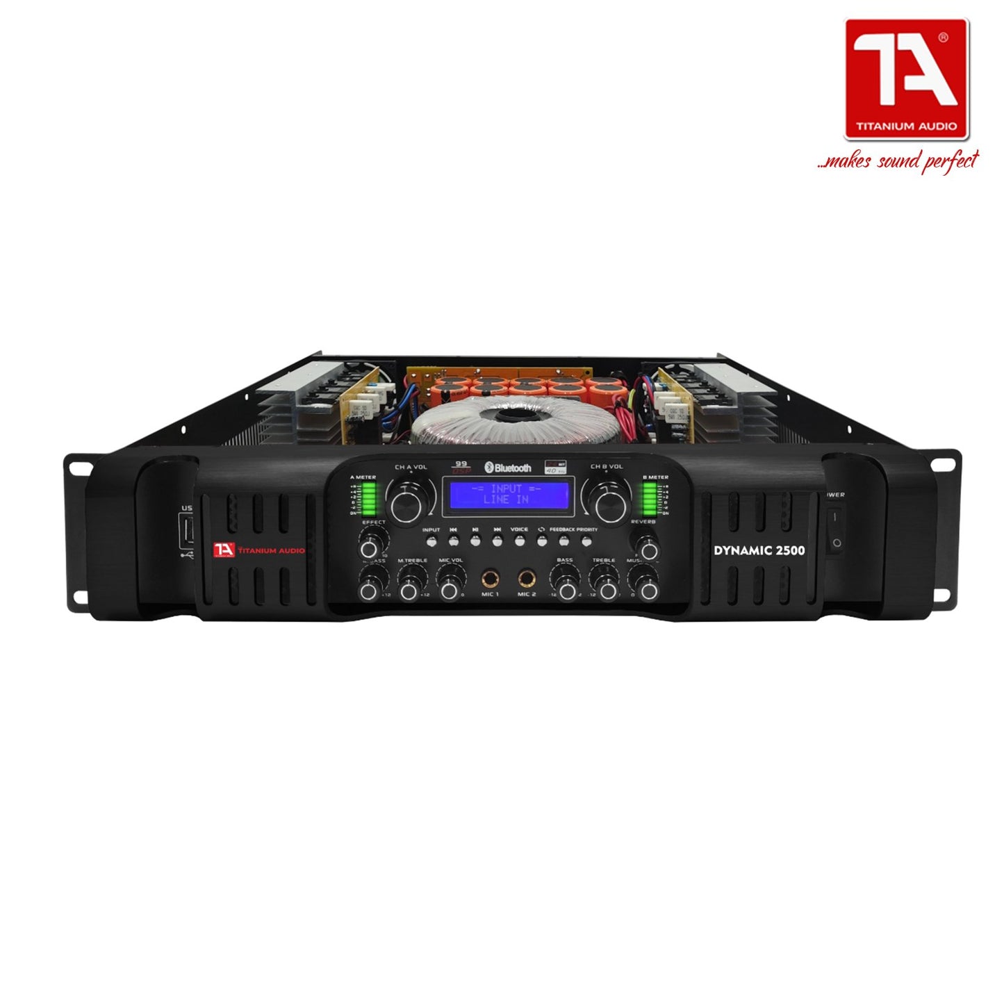 Titanium Audio Dynamic 2500 / DSP Professional Amplifier / TA Dynamic 2500 Amplifier / Titanium Audio
