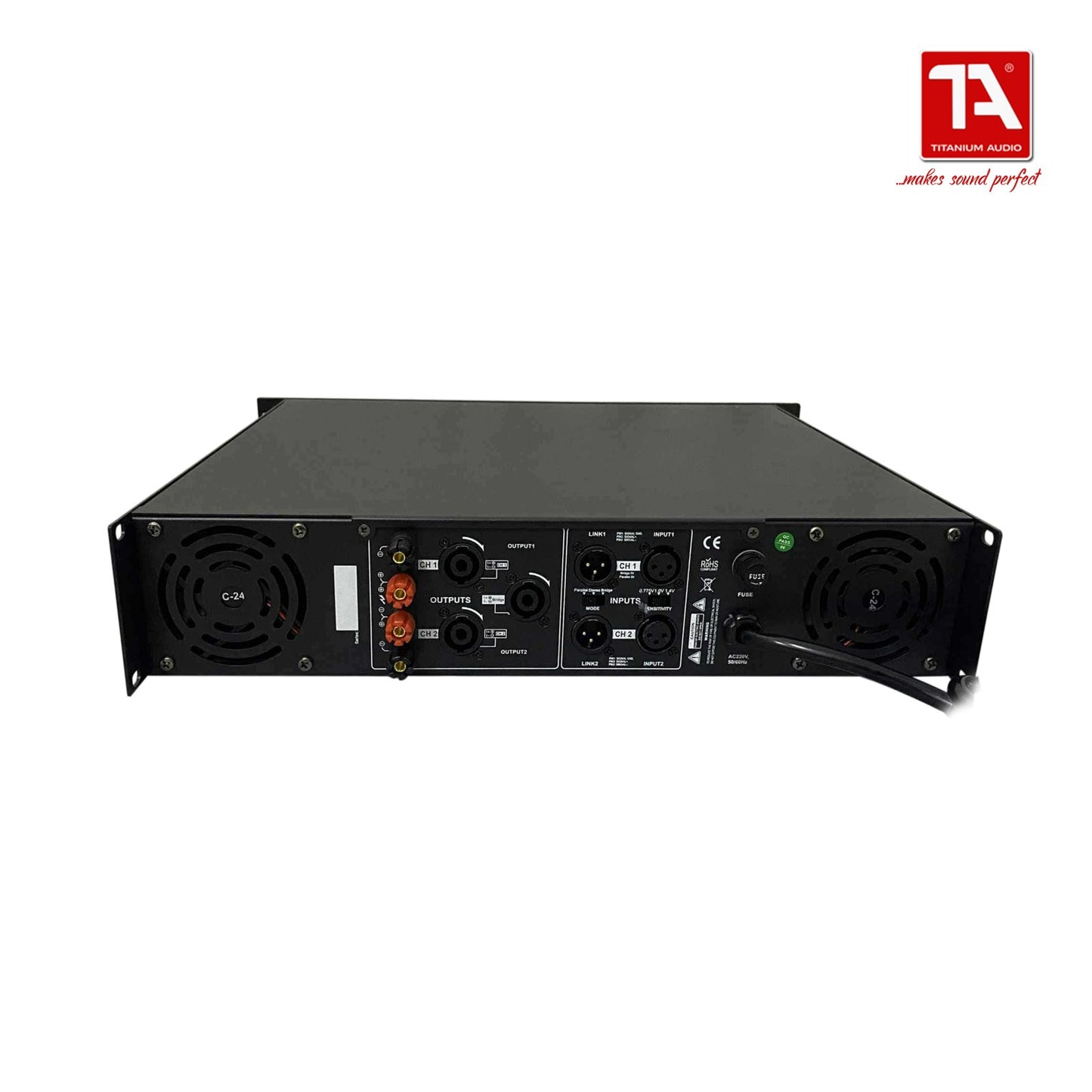 Titanium Audio Shock 450 Amplifier / Class H Professional Power Amplifier / TA Shock 450 Amplifier / Titanium Audio