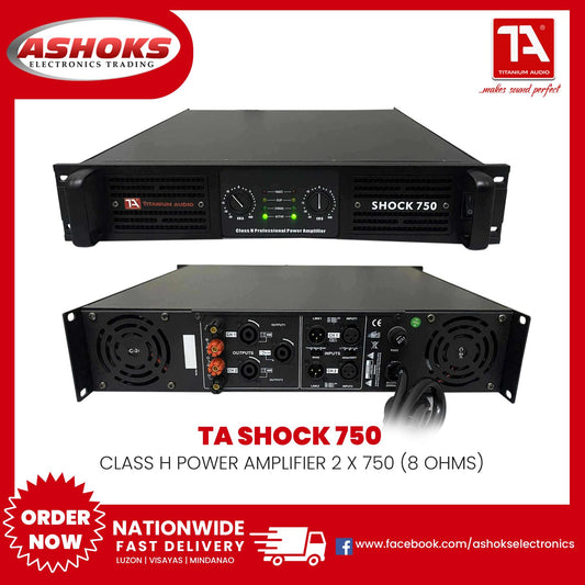 Titanium Audio Shock 750 Amplifier / Class H Power Amplifier / Shock Series / Titanium Audio