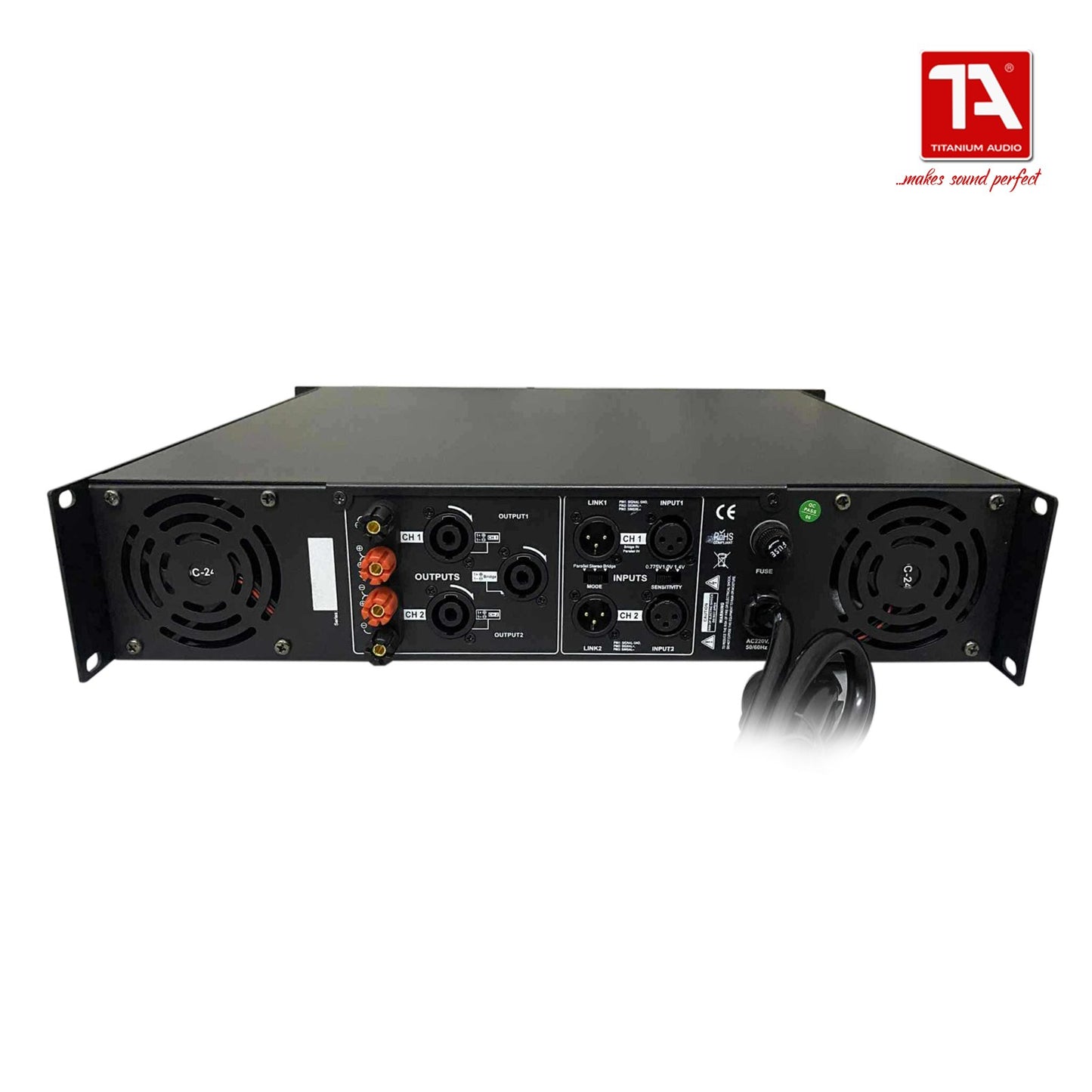 Titanium Audio Shock 750 Amplifier / Class H Power Amplifier / Shock Series / Titanium Audio
