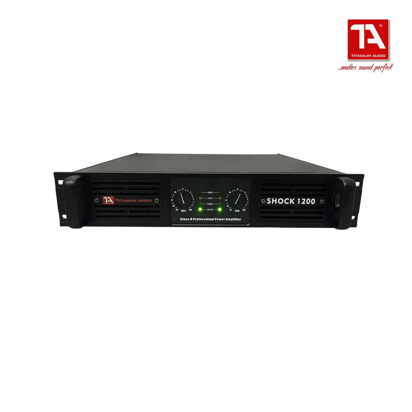 Titanium Audio Shock 1200 Amplifier / Class H Power Amplifier / Shock Series / Titanium Audio
