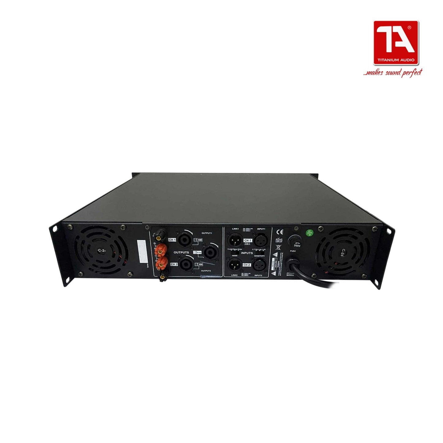 Titanium Audio Shock 1200 Amplifier / Class H Power Amplifier / Shock Series / Titanium Audio
