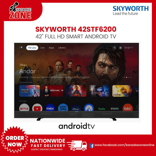 Skyworth 42STF6200 Smart Andriod TV / 42 inches / 2k Full HD / Dolby Audio / Google TV / HDR 10